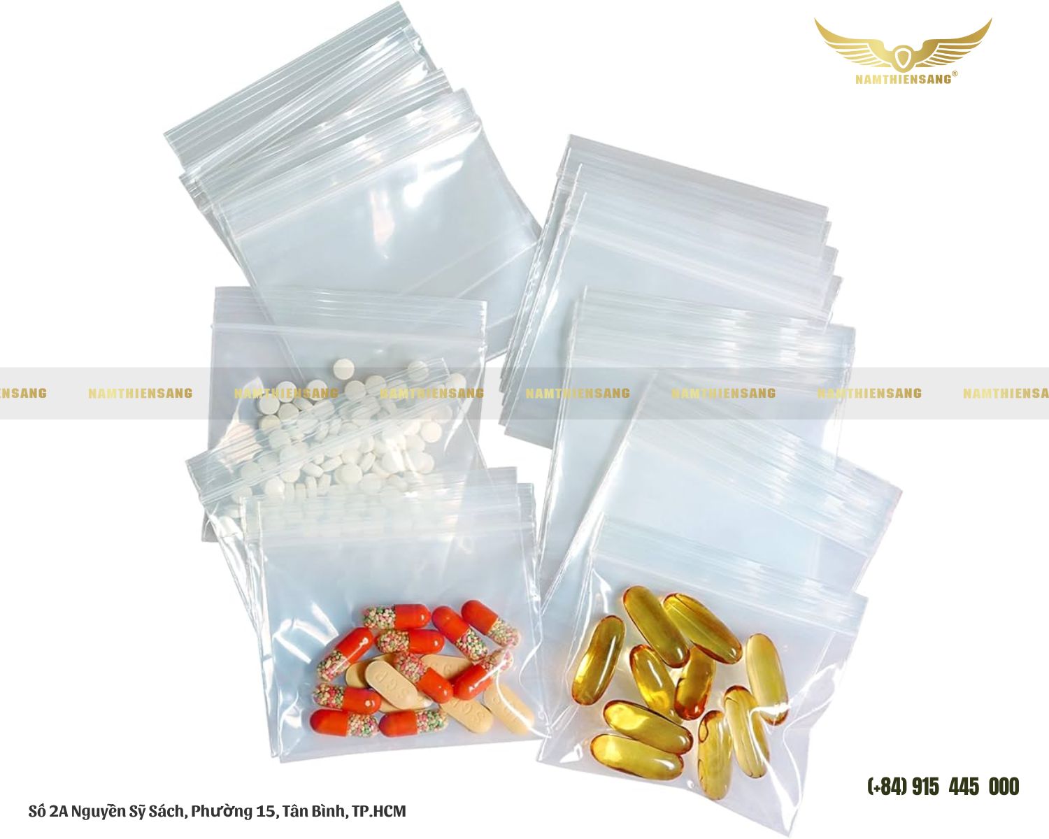 Kích thước túi zipper đựng Thuốc